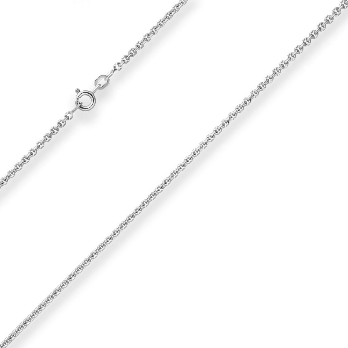 2,4mm Rund-Ankerkette Silberkette Collier Halskette aus 925 Silber 40cm