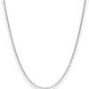 2mm Rund-Ankerkette Silberkette Collier Halskette aus 925 Silber rhodiniert 70cm