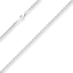 3,2mm Rund-Ankerkette Silberkette Collier Halskette aus 925 Silber 90cm