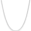 2mm Rund-Ankerkette Silberkette Collier Halskette aus 925 Silber 55cm