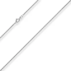 2mm Rund-Ankerkette Silberkette Collier Halskette aus 925 Silber rhodiniert 55cm