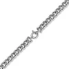 15mm Rundpanzer Kette Collier Halsschmuck aus 585 Gold Weißgold, 50cm