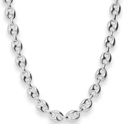 9,3mm Schiffsankerkette Silberkette Collier Halskette aus 925 Silber 60cm