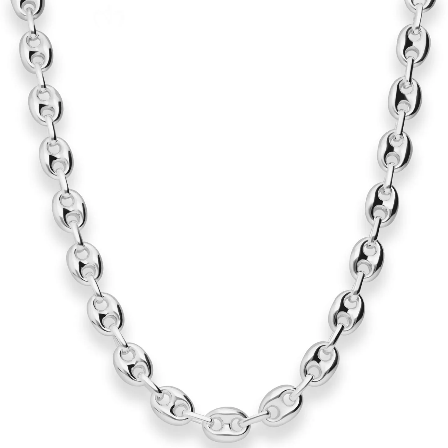 7,9mm Schiffsankerkette Silberkette Collier Halskette aus 925 Silber 45cm