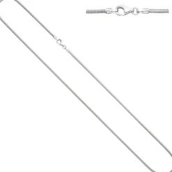 1,4mm Schlangenkette aus 585 Gold Weißgold 50cm Kette Halskette Collier