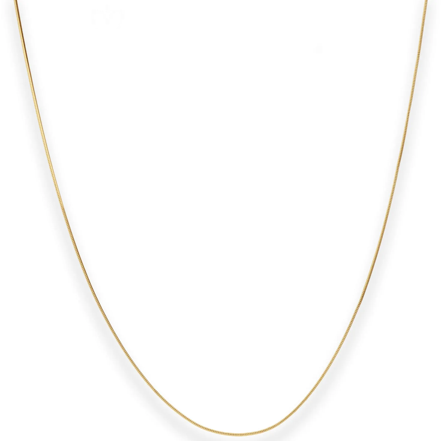 0,7mm Schlangenkette diamantiert Collier Halskette aus 375 Gold Gelbgold 40cm