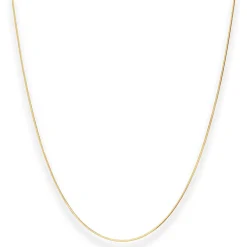 0,8mm Schlangenkette diamantiert Collier Halskette aus 585 Gold Gelbgold 42cm