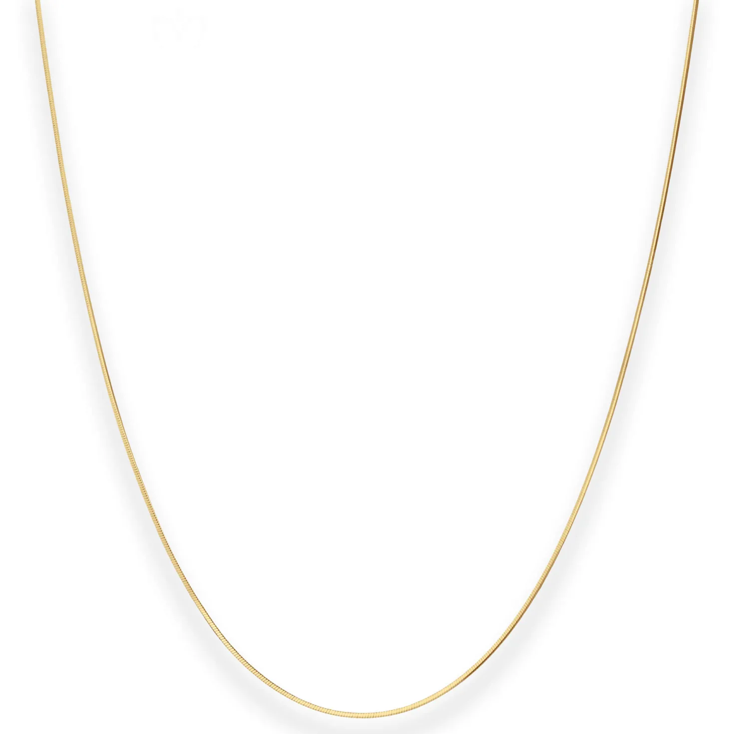 0,8mm Schlangenkette diamantiert Collier Halskette aus 585 Gold Gelbgold 42cm