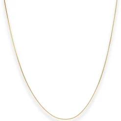 0,7mm Schlangenkette diamantiert Collier Halskette aus 375 Gold Gelbgold 45cm