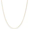0,8mm Schlangenkette diamantiert Collier Halskette aus 375 Gold Gelbgold 42cm