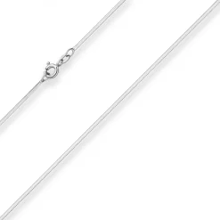 1,2mm Schlangenkette diamantiert Kette Collier Halskette aus 925 Silber 50cm