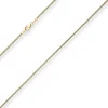 1,4mm Schlangenkette Goldkette Collier Halskette aus 585 Gold Gelbgold 45cm