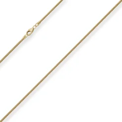 1,6mm Schlangenkette Goldkette Collier Halskette aus 585 Gold Gelbgold 45cm