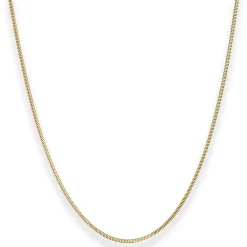 1,4mm Schlangenkette Goldkette Collier Halskette aus 375 Gold Gelbgold 42cm