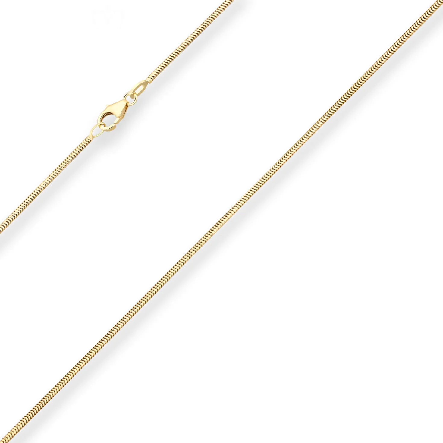 1,4mm Schlangenkette Goldkette Collier Halskette aus 375 Gold Gelbgold 42cm