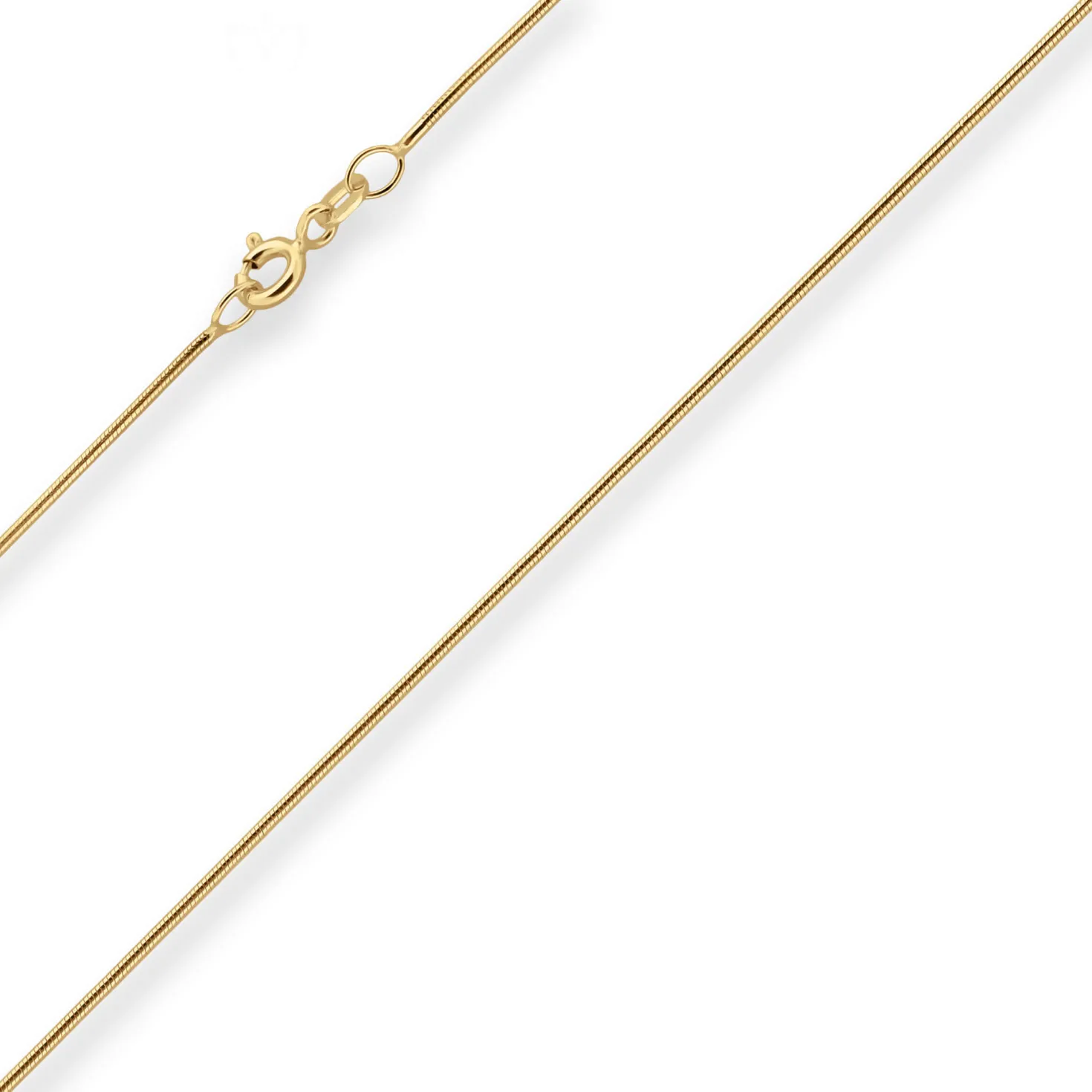 0,9mm Schlangenkette Goldkette Collier Halskette aus 585 Gold Gelbgold 45cm