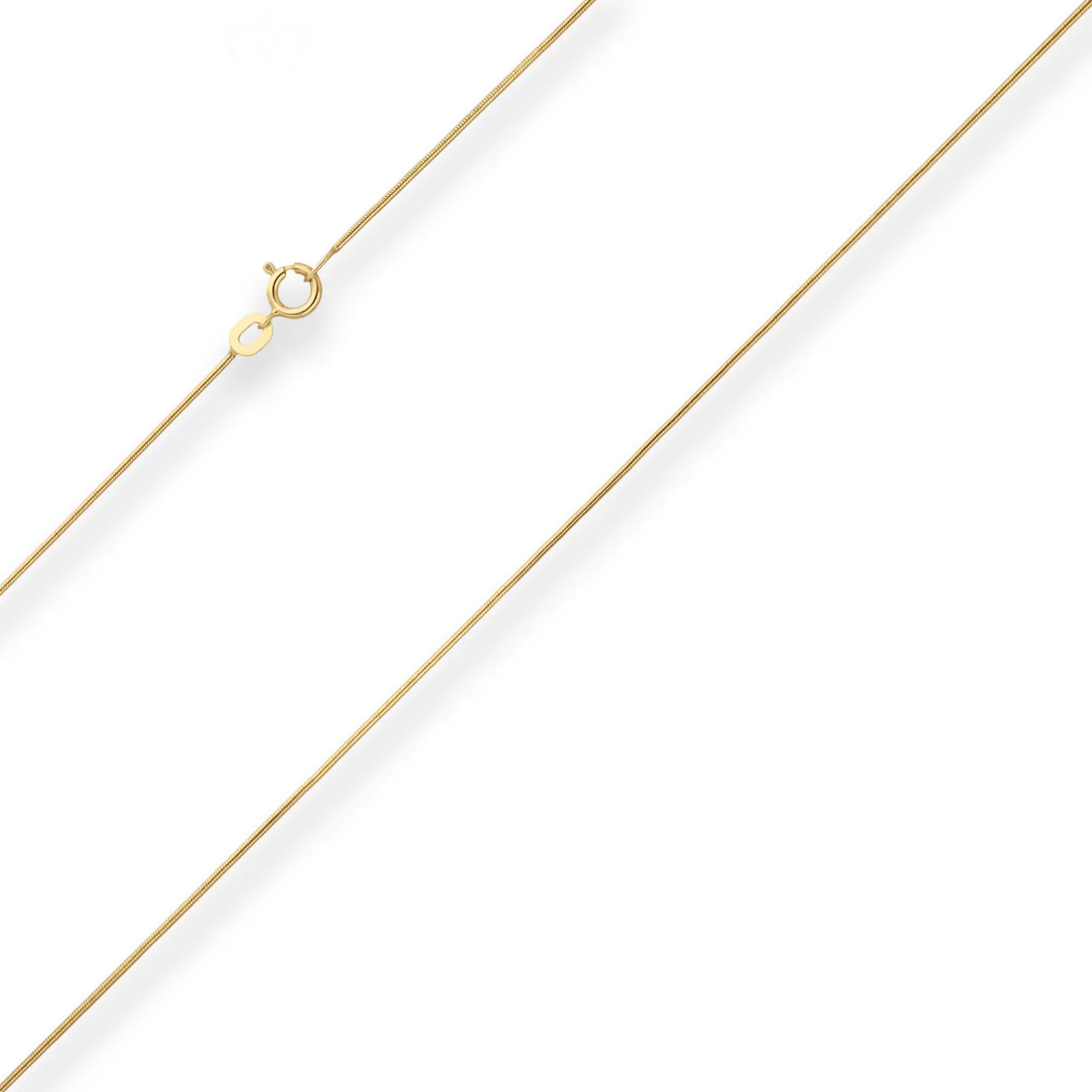 0,8mm Schlangenkette Goldkette Collier Halskette aus 333 Gold Gelbgold 45cm