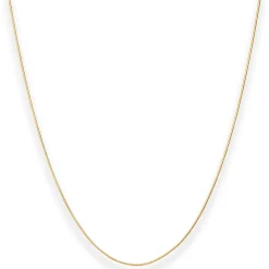 0,8mm Schlangenkette Goldkette Collier Halskette aus 333 Gold Gelbgold 45cm