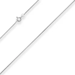 1,1mm Schlangenkette Goldkette Collier Halskette aus 333 Gold Weißgold 45cm