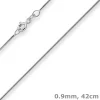 0,9mm Schlangenkette Goldkette Collier Halskette aus 333 Gold Weißgold 42cm