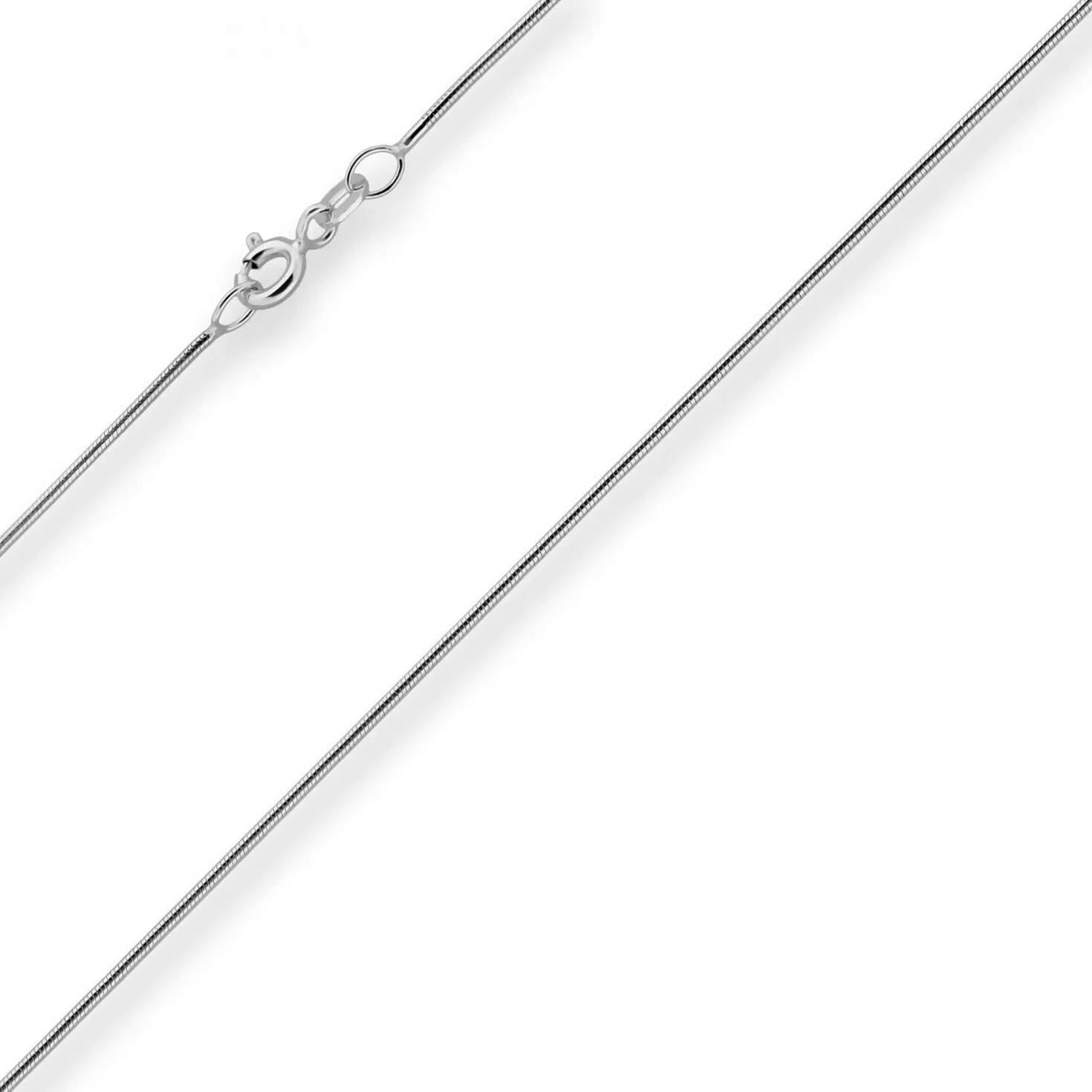 0,9mm Schlangenkette Goldkette Collier Halskette aus 333 Gold Weißgold 42cm