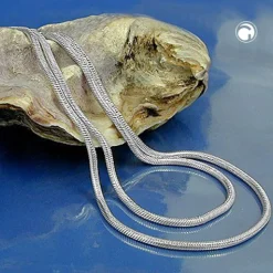 1,5mm Schlangenkette Halskette Kette Collier, rund, Silber 925, 42cm