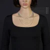 1,9mm Schlangenkette Kette Collier aus 585 Gold Weißgold, 50cm, Damen