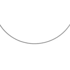 1,9mm Schlangenkette Kette Collier aus 585 Gold Weißgold, 45cm, Damen