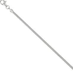 1,9mm Schlangenkette Kette Collier aus 925 Silber rhodiniert 60cm