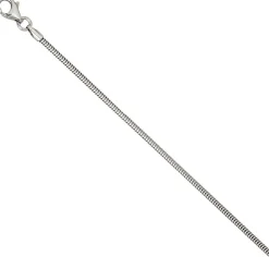 1,6mm Schlangenkette Kette Collier aus 925 Silber rhodiniert 70cm