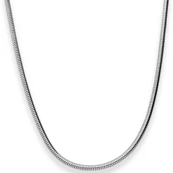 3,2mm Schlangenkette Kette Collier Halskette aus 925 Silber rhodiniert 60cm