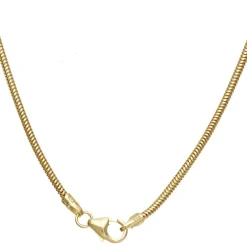 1,6mm Schlangenkette Kette Collier Halskette 585 Gold Gelbgold 50cm