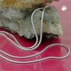 1,3mm Schlangenkette Kette Collier, 925 Silber, Silberkette rund, 38cm
