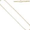 1,9mm Schlangenkette Kette rund 585 Gold Gelbgold 45cm Halskette Halsschmuck
