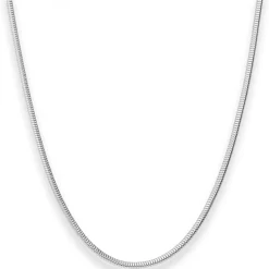 2,2mm Schlangenkette oval Silberkette Collier Halskette aus 925 Silber 50cm