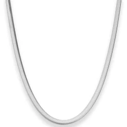 4,2mm Schlangenkette oval Silberkette Collier Halskette aus 925 Silber 40cm