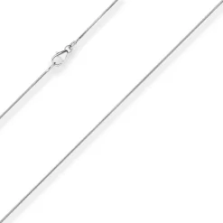 0,9mm Schlangenkette Platinkette Collier Halskette aus 950 Platin 42cm