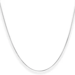 0,9mm Schlangenkette Silberkette Collier Halskette aus 925 Silber 90cm