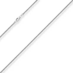 1,6mm Schlangenkette Silberkette Collier Halskette aus 925 Silber 38cm