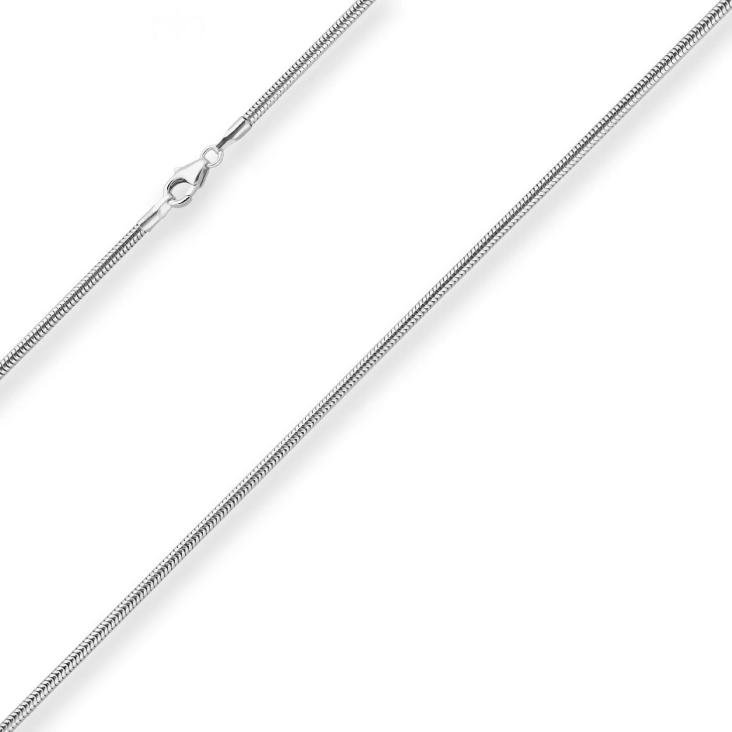 1,9mm Schlangenkette Silberkette Collier Halskette aus 925 Silber 38cm