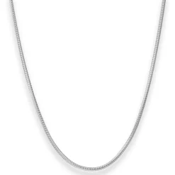 1,9mm Schlangenkette Silberkette Collier Halskette aus 925 Silber 55cm