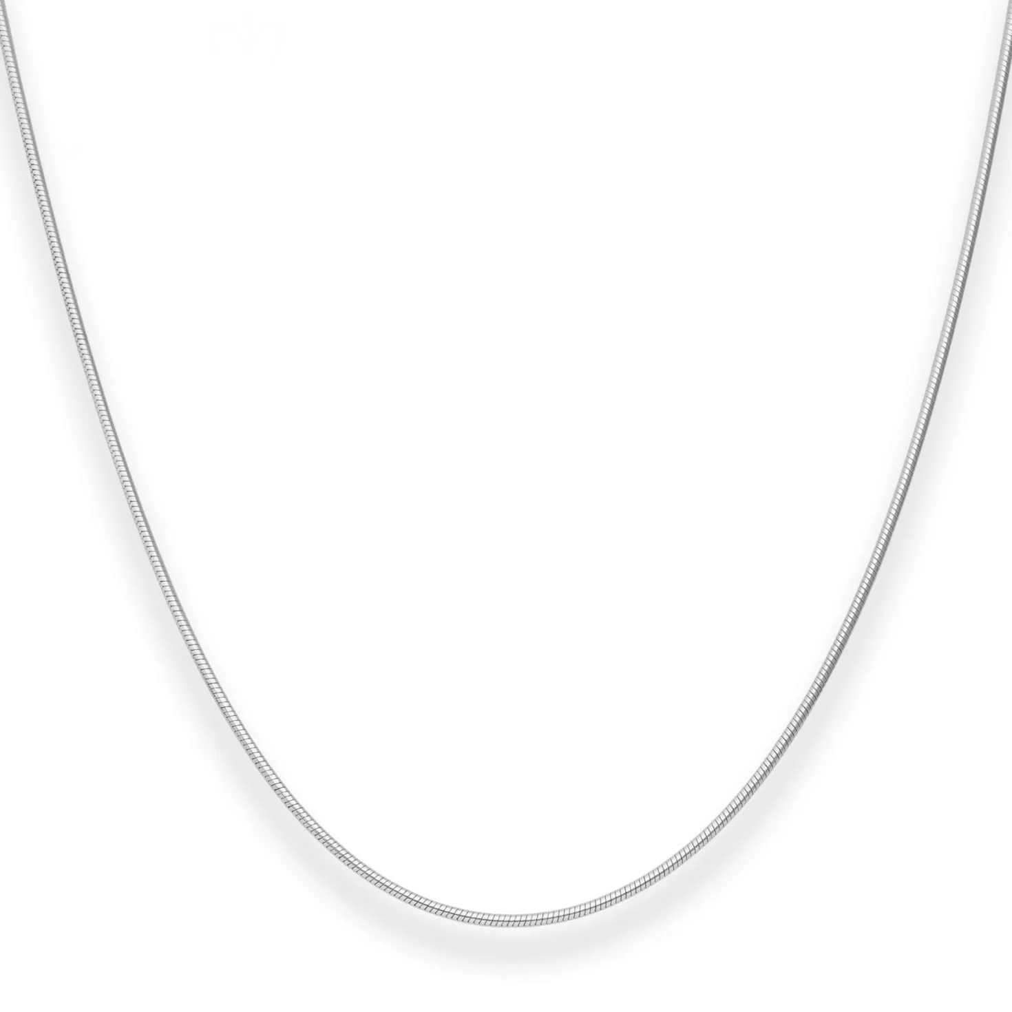 1,1mm Schlangenkette Silberkette Collier Halskette aus 925 Silber 50cm