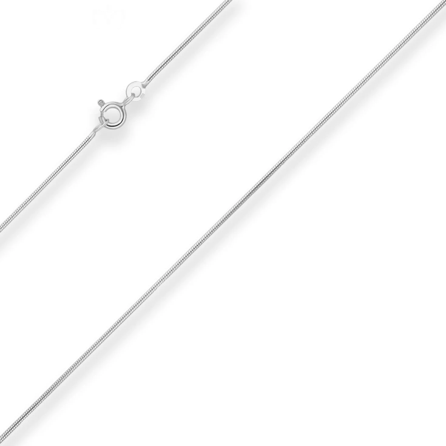 1,1mm Schlangenkette Silberkette Collier Halskette aus 925 Silber 50cm
