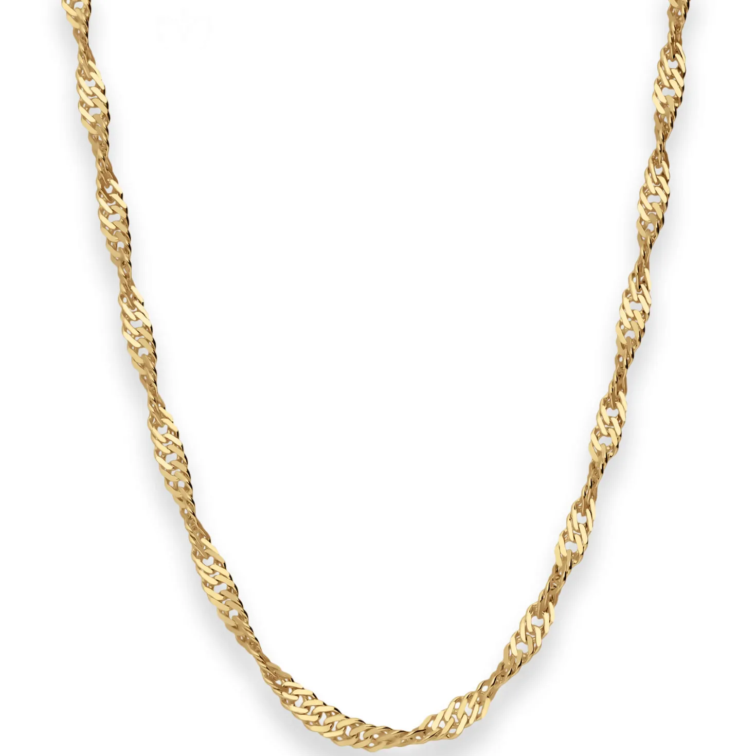 2,9mm Singapurkette Collier Halskette aus 585 Gold Gelbgold 42cm