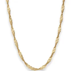 2,9mm Singapurkette Collier Halskette aus 333 Gold Gelbgold 45cm