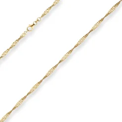 2,9mm Singapurkette Collier Halskette aus 333 Gold Gelbgold 55cm