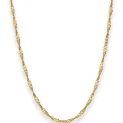 2,2mm Singapurkette Collier Halskette aus 333 Gold Gelbgold 60cm
