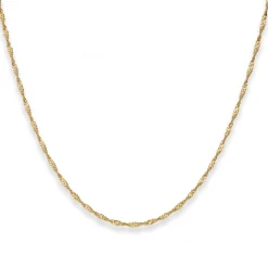 1,8mm Singapurkette Collier Halskette aus 585 Gold Gelbgold 55cm