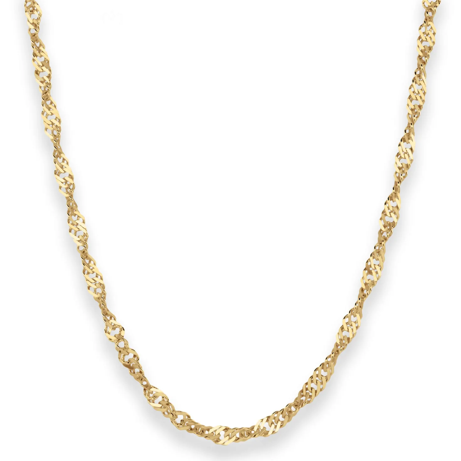 3,8mm Singapurkette Goldkette Collier Halskette aus 585 Gold Gelbgold 60cm