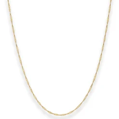 1,4mm Singapurkette Goldkette Collier Halskette aus 750 Gold Gelbgold 42cm